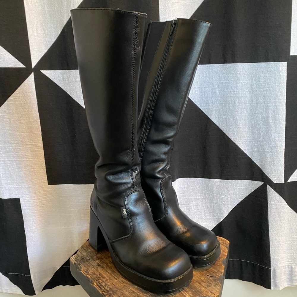 ROC Idaho Black Leather Boots
